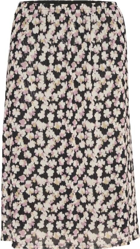 Soaked in Luxury SLLettice Skirt , Zwart, Dames