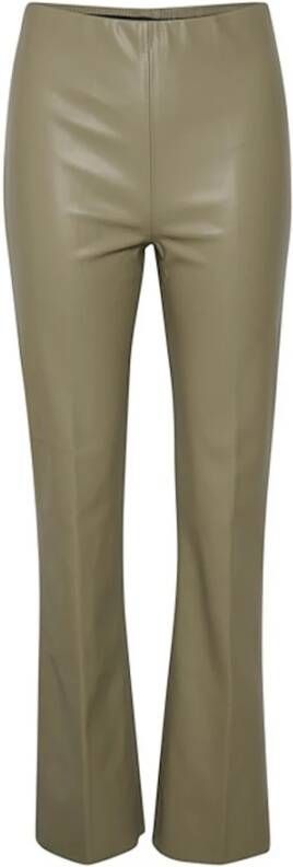 Soaked in Luxury Straight Trousers , Groen, Dames
