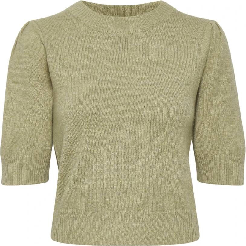 Soaked in Luxury Riva Fitted Pullover SS , Grijs, Dames