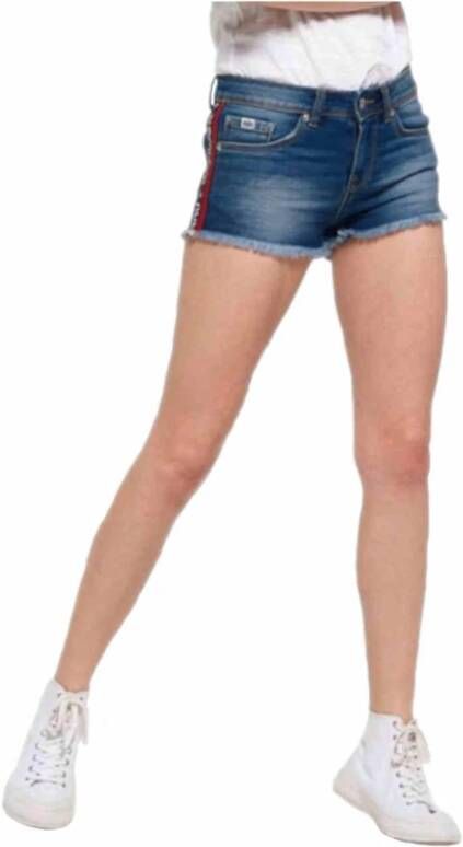 Superdry Korte spijkerbroek , Blauw, Dames