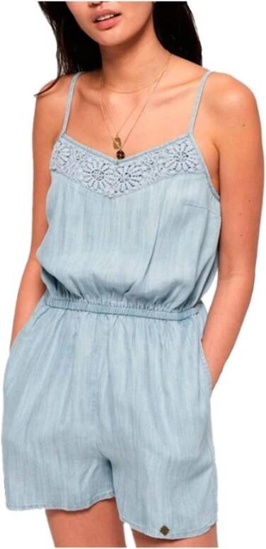 Superdry Playsuits Blauw Dames