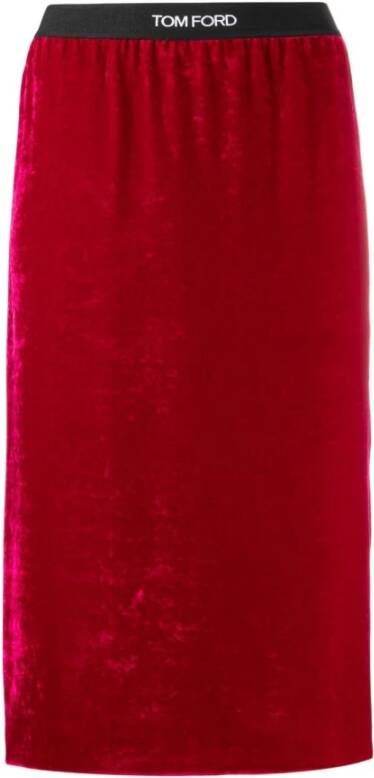 Tom Ford Midirokken Rood Dames