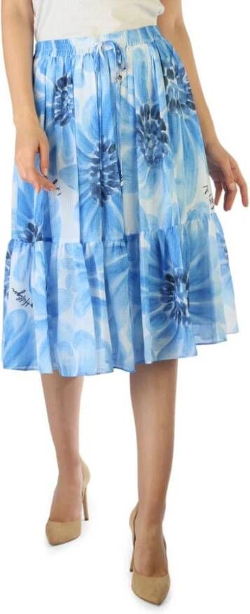 Tommy Hilfiger Skirt Ww0Ww32190 , Blauw, Dames