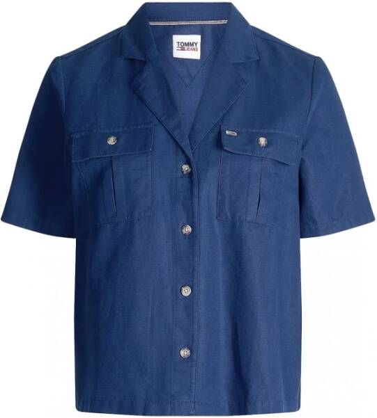 Tommy Jeans Longsleeve shirts Blauw Dames
