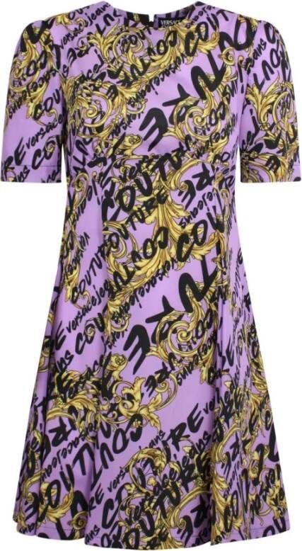 Versace Jeans Couture Casual kleedjes Paars Dames