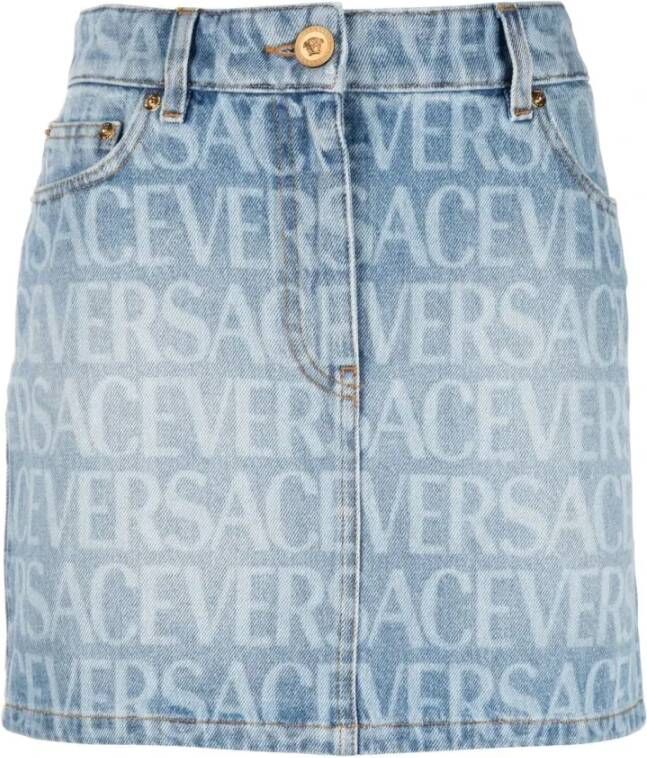 Versace Spijkerrokken Blauw Dames