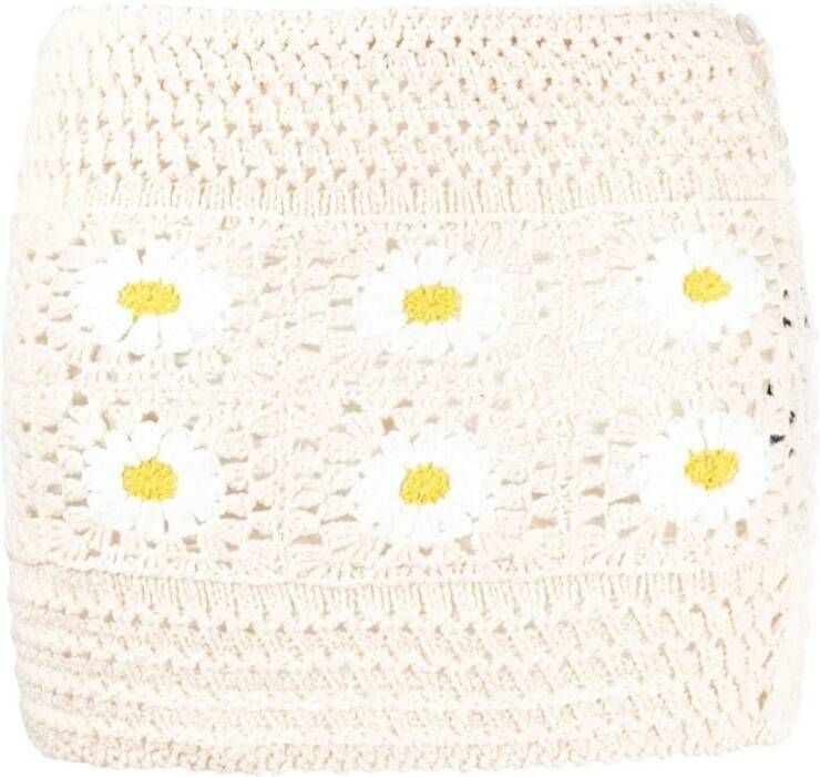 Alanui Women Clothing Skirts White Ss23 , Wit, Dames