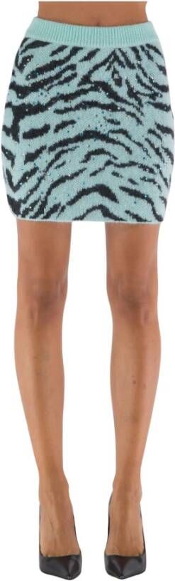 Alessandra Rich Short Skirts , Blauw, Dames