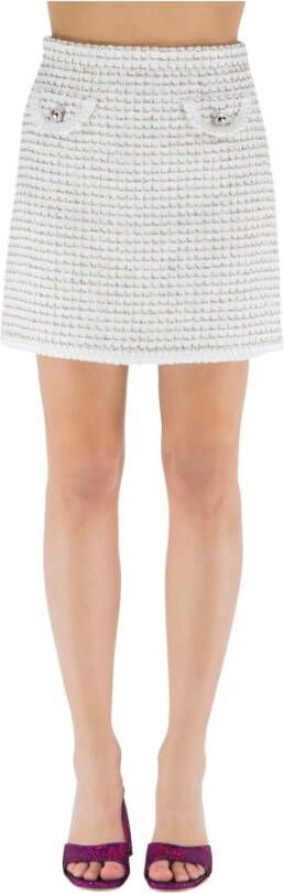 Alessandra Rich Short Skirts , Wit, Dames