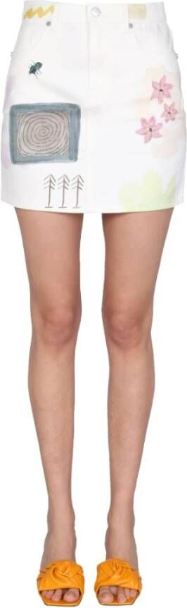 alexander mcqueen Short Skirts , Wit, Dames