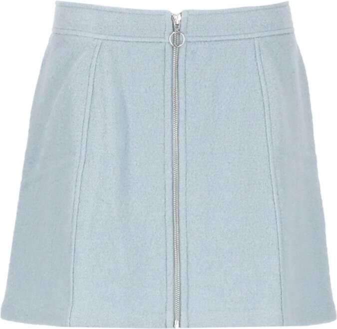 A.p.c. alis wool miniskirt , Blauw, Dames
