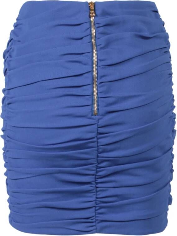 Balmain Women Clothing Skirts Blue Ss23 , Blauw, Dames