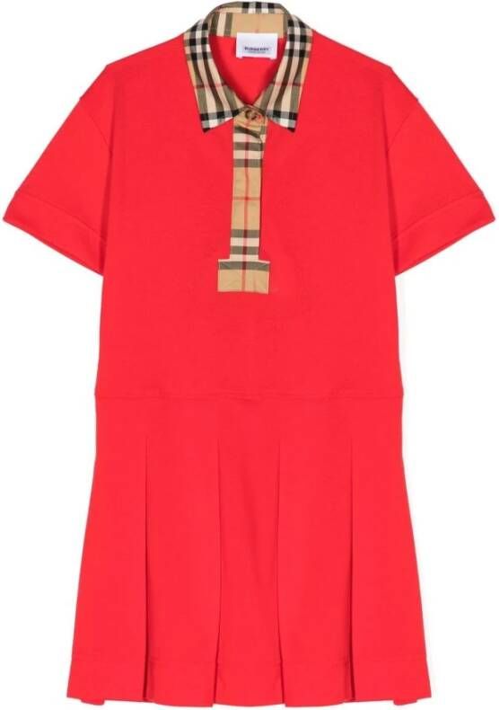 Burberry Kleedjes Rood Dames