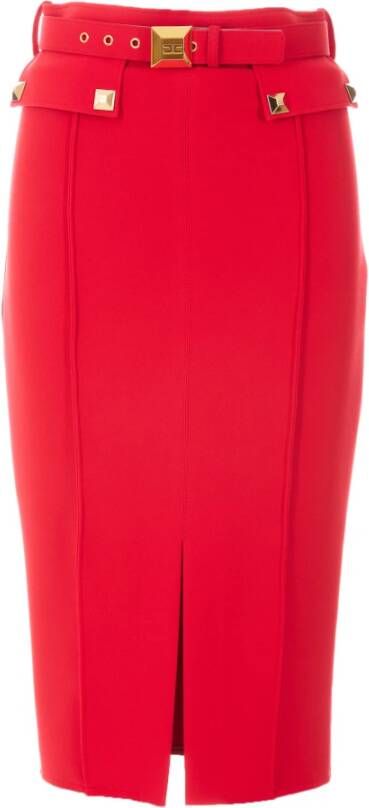 Elisabetta Franchi Kokerrokken Rood Dames
