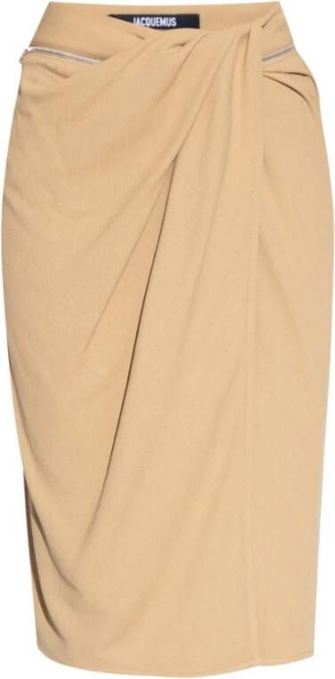 Jacquemus Midirokken Beige Dames