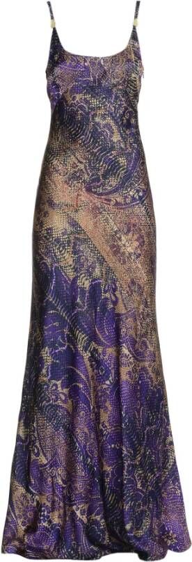 Just Cavalli Maxi kleedjes Paars Dames