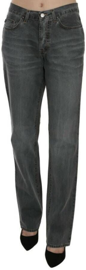 Just Cavalli Rechte jeans , Grijs, Dames