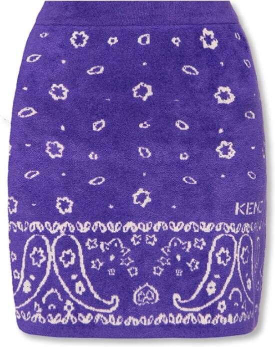 Kenzo Patterned skirt , Paars, Dames
