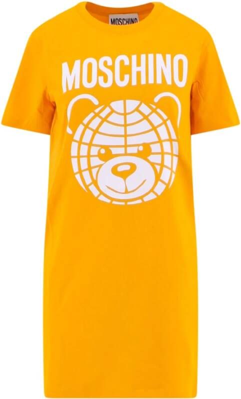 Moschino Kort dagkjole , Geel, Dames