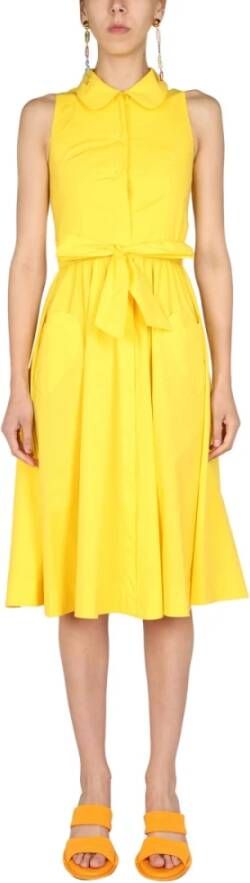 Moschino Midi dag kjole , Geel, Dames
