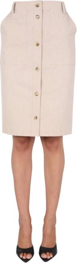 Moschino Midi nederdel , Beige, Dames
