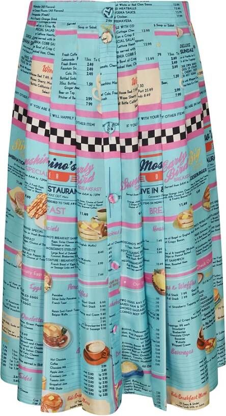 Moschino Midirokken Blauw Dames