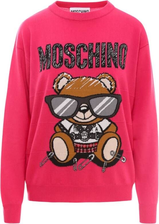 Moschino Hoodies & Sweatvesten Roze Dames