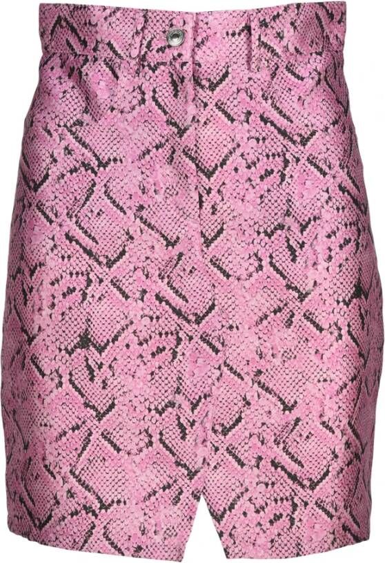 Msgm Slangeffect minirok , Roze, Dames