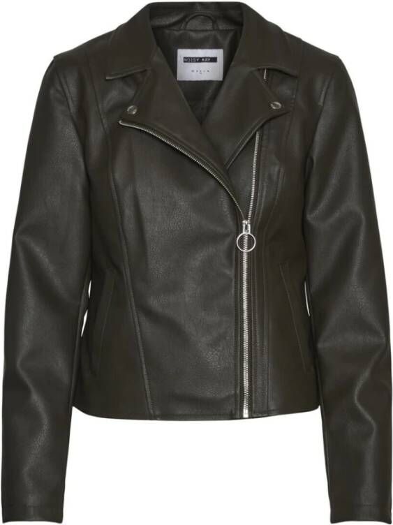 Noisy May Nmkira L/S Biker PU Jaag BG , Groen, Dames
