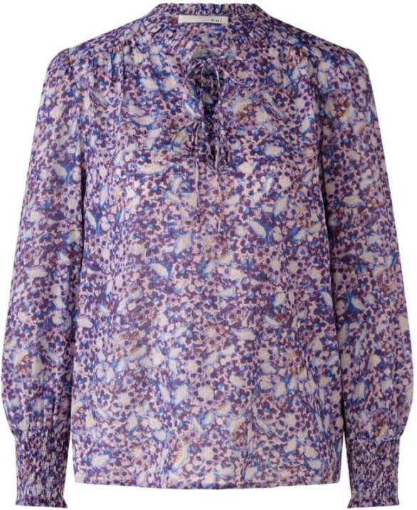 Oui blouse bloemenmotief , Paars, Dames
