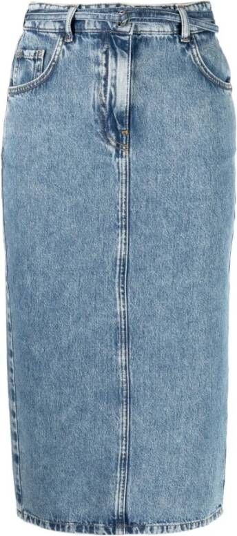 PATRIZIA PEPE Spijkerrok , Blauw, Dames