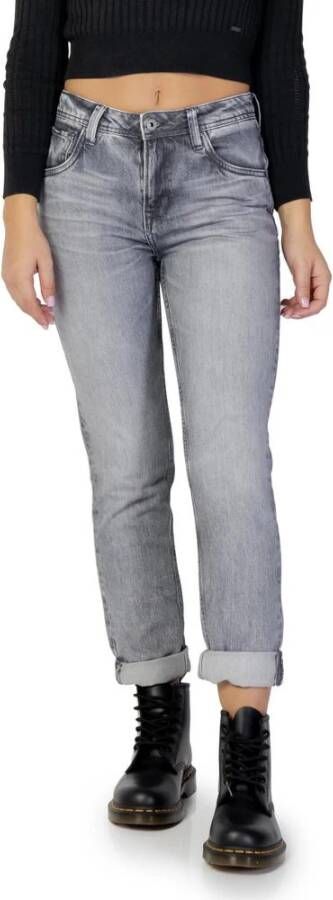 Pepe Jeans Straight Jeans Grijs Dames