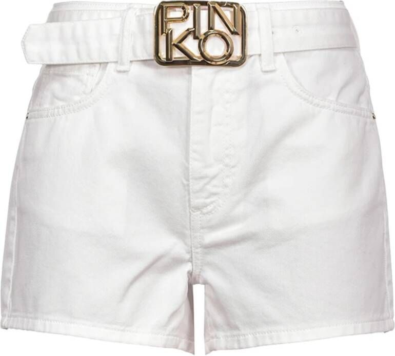 pinko Brooklyn 1 shorts PJ460a Bull , Wit, Dames