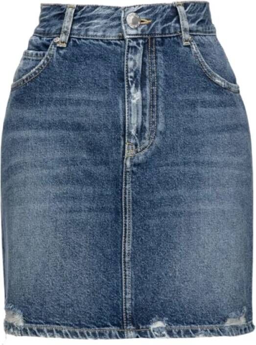 pinko Spijkerrokken Blauw Dames