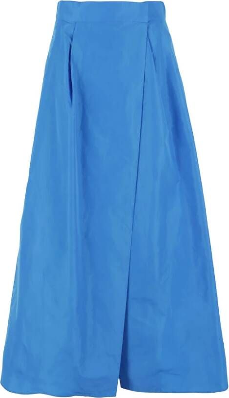 pinko Propenso Gonna Taffeta , Blauw, Dames