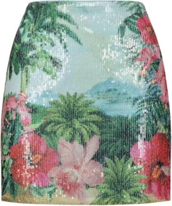 pinko Short Skirts , Groen, Dames