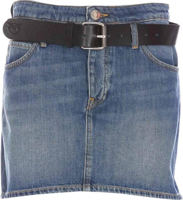 pinko Spijkerrokken Blauw Dames