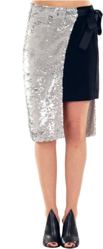 pinko Skirts Silver , Grijs, Dames