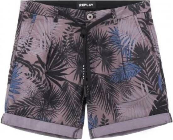 Replay Bermuda Con Coulisse, Rpy_M9696 .000.70551 .010 , Paars, Dames