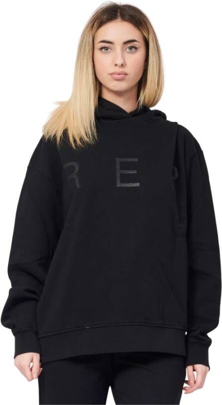 Replay Hoodies & Sweatvesten Zwart Dames