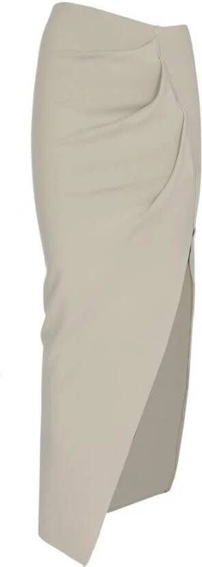 Rick Owens Midirokken Grijs Dames