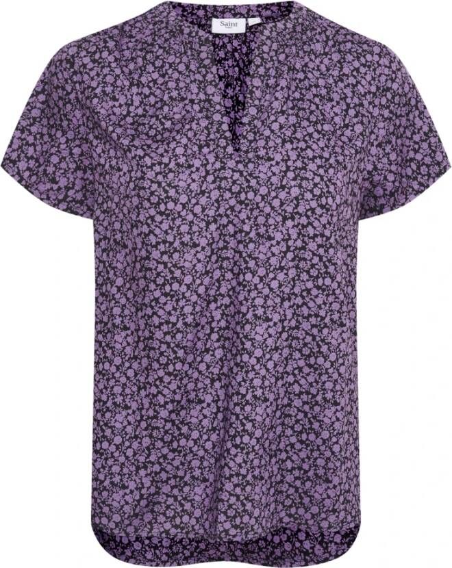 Saint Tropez KorneliaSZ Blouse , Paars, Dames