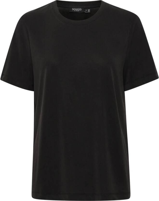 Soaked in Luxury Columbine los fit tee , Zwart, Dames