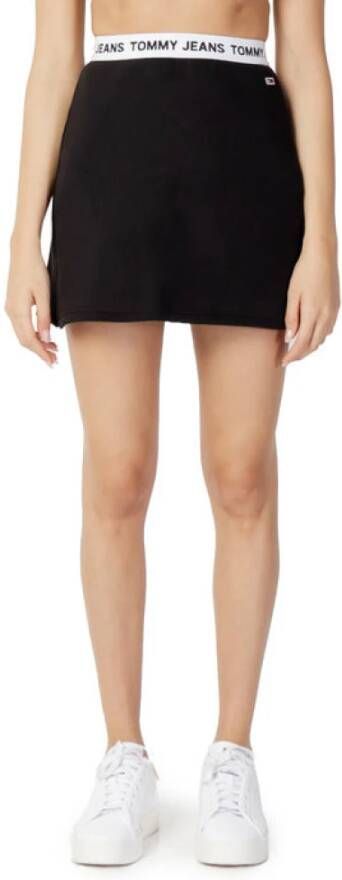 Tommy Hilfiger Jeans Women Black Skirt , Zwart, Dames