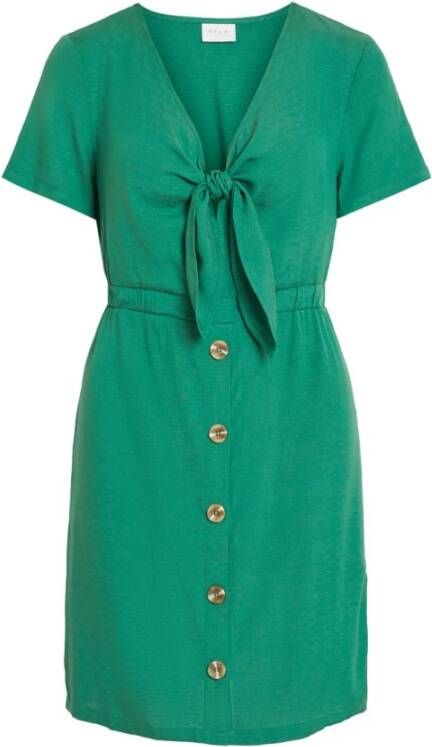 Vila Kleed korte mouwen , Groen, Dames