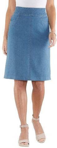 Jeansrok in blue bleached van heine