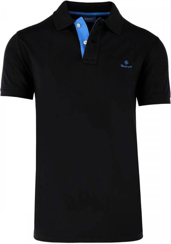 Gant Poloshirt CONTRAST COLLAR PIQUE SS RUGGER vormvast door elastan