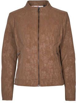 Desigual Blazer plain side pockets , Bruin, Dames
