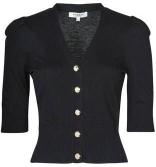 Morgan Kort vest in fijn tricot, V hals