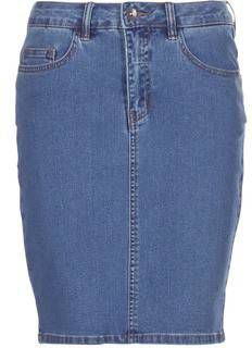 Vero Moda Kokerrok HW denim , Blauw, Dames